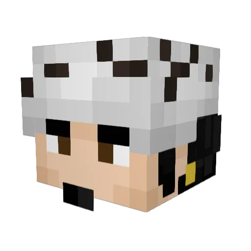 bread7alarm Minecraft avatar head, 3D render