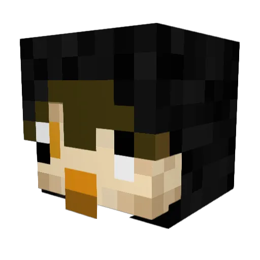 bread900 Minecraft avatar head, 3D render