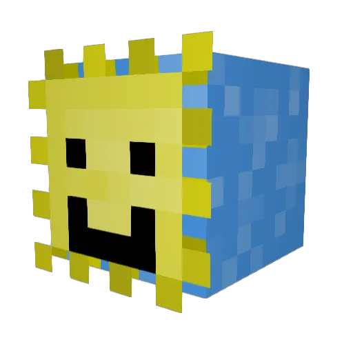 bread9235 Minecraft avatar head, 3D render
