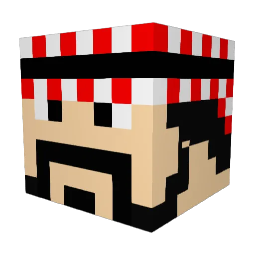 bread_gp Minecraft avatar head, 3D render