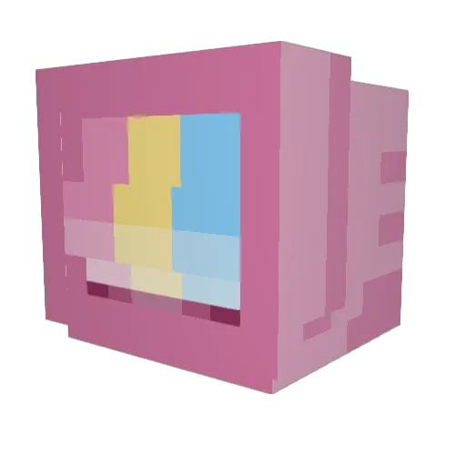 bread_milk445 Minecraft avatar head, 3D render