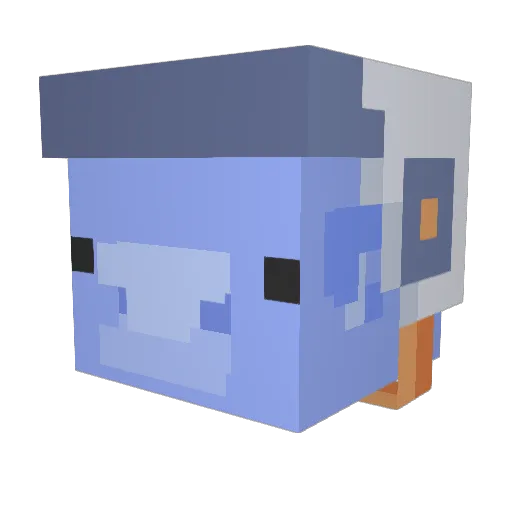 breadaima Minecraft avatar head, 3D render