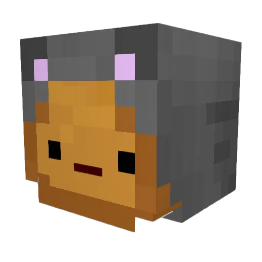 breadboio Minecraft avatar head, 3D render