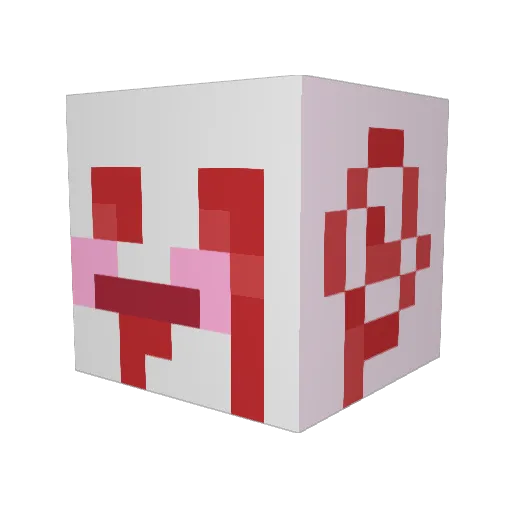 breadchai Minecraft avatar head, 3D render