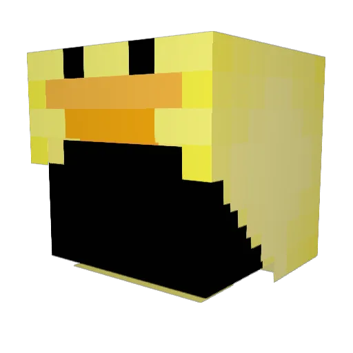 breadchi Minecraft avatar head, 3D render