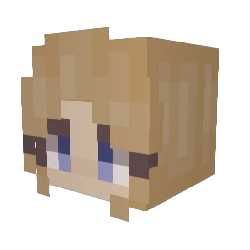 breadgrom07 Minecraft avatar head, 3D render
