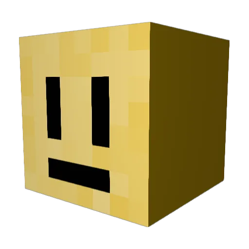 breadking1 Minecraft avatar head, 3D render