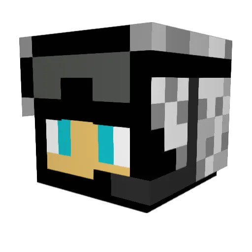 breadloverr Minecraft avatar head, 3D render
