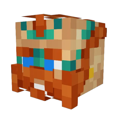 breadm4n Minecraft avatar head, 3D render
