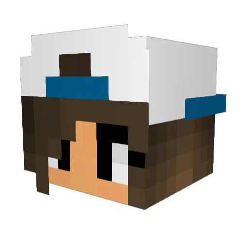 breadstick15 Minecraft avatar head, 3D render