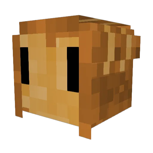 breadtastic Minecraft avatar head, 3D render