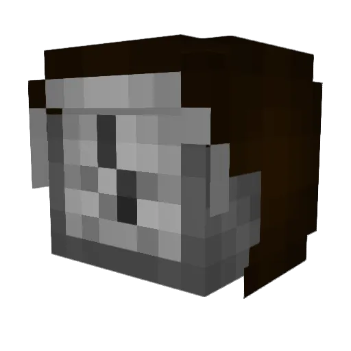 breadwarmer Minecraft avatar head, 3D render