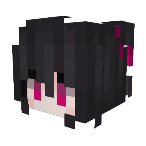 break16 Minecraft avatar head, 3D render