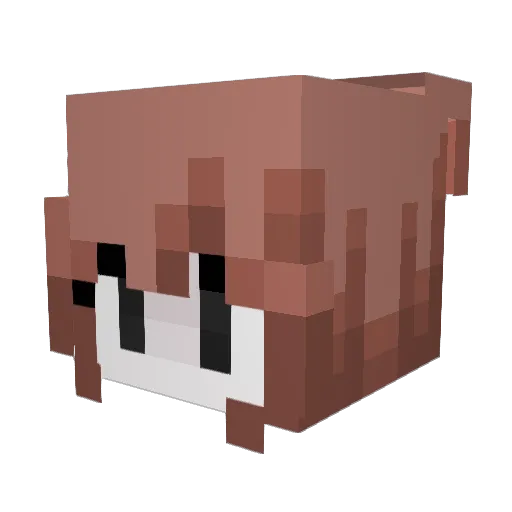 breakcxre Minecraft avatar head, 3D render