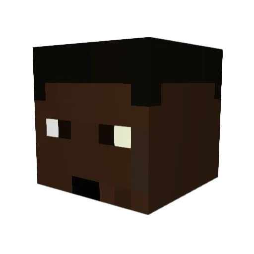 breakell Minecraft avatar head, 3D render