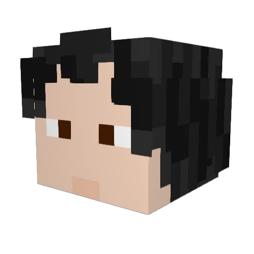 breakspirit Minecraft avatar head, 3D render