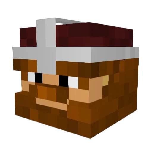 breakthemold Minecraft avatar head, 3D render
