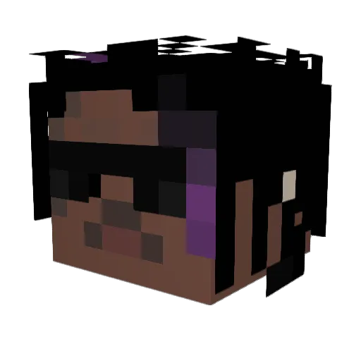 breakxo Minecraft avatar head, 3D render