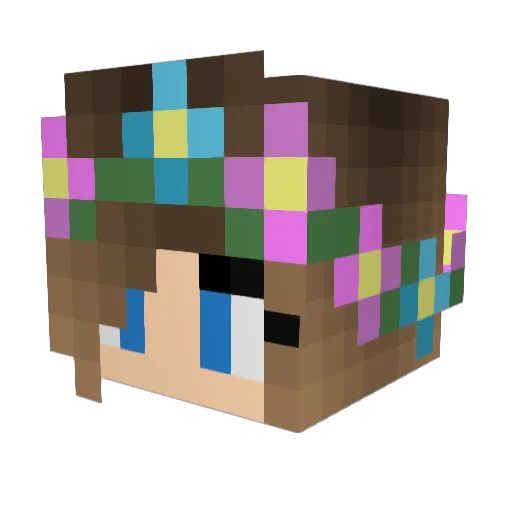 breannaast1 Minecraft avatar head, 3D render