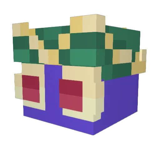 brebbowo Minecraft avatar head, 3D render