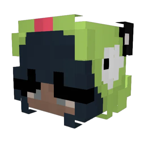 brebon Minecraft avatar head, 3D render