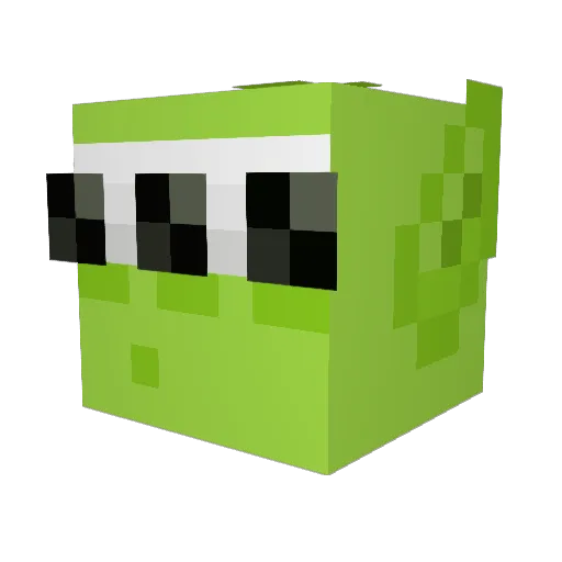 brebrejs Minecraft avatar head, 3D render