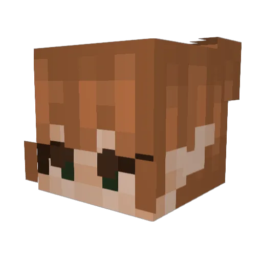 breckhensley Minecraft avatar head, 3D render