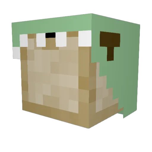 bredmannn Minecraft avatar head, 3D render