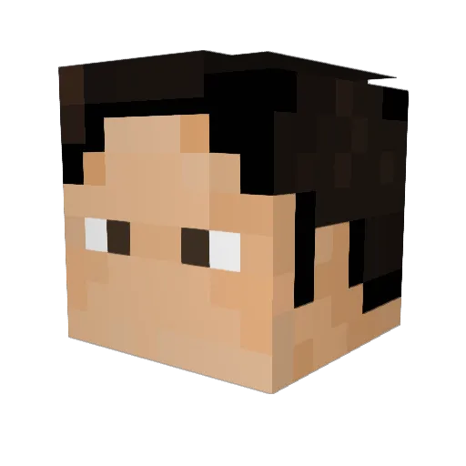 brednan Minecraft avatar head, 3D render