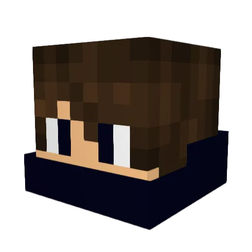 bredzik Minecraft avatar head, 3D render