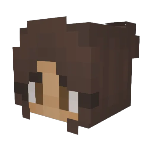 bree2327 Minecraft avatar head, 3D render