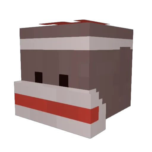 bree2monkey Minecraft avatar head, 3D render