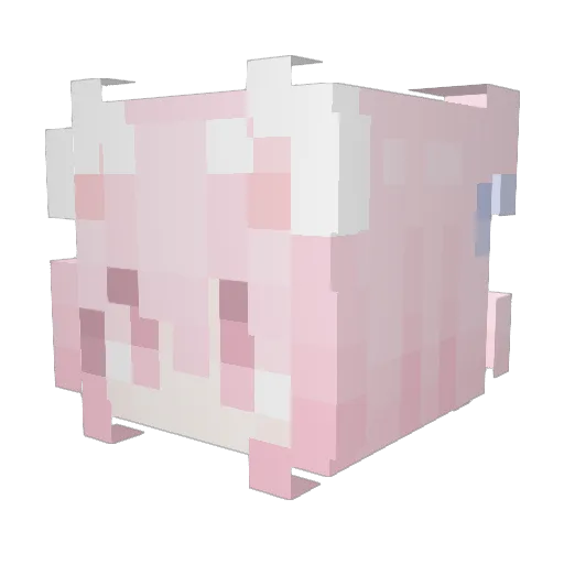 breedablemutt Minecraft avatar head, 3D render