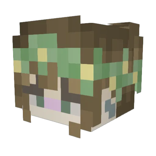 breemarli Minecraft avatar head, 3D render