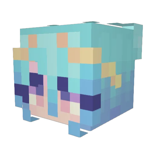 breeyahnuh Minecraft avatar head, 3D render