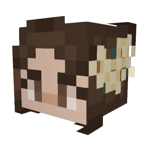 breeyet Minecraft avatar head, 3D render
