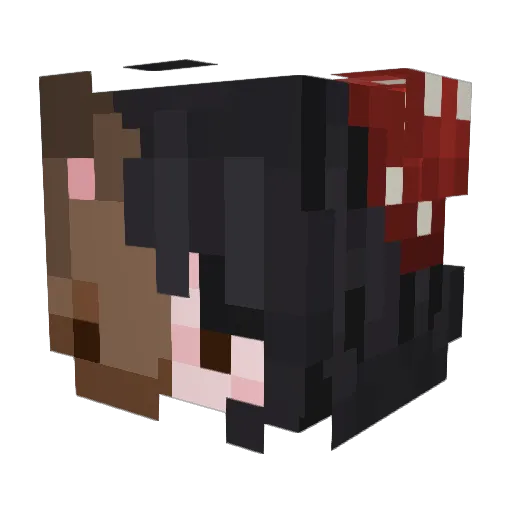 breject Minecraft avatar head, 3D render