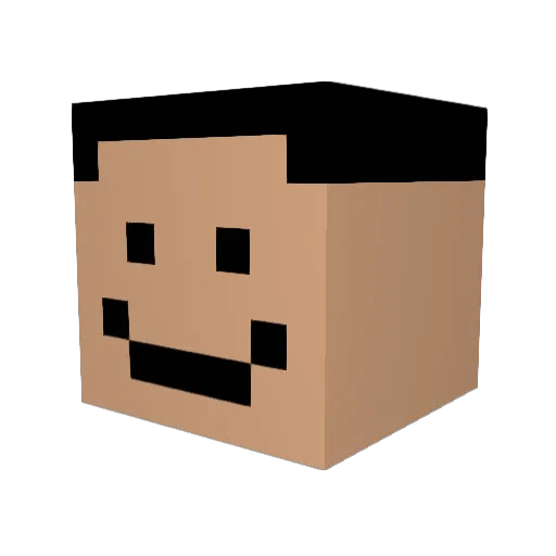 breklover Minecraft avatar head, 3D render
