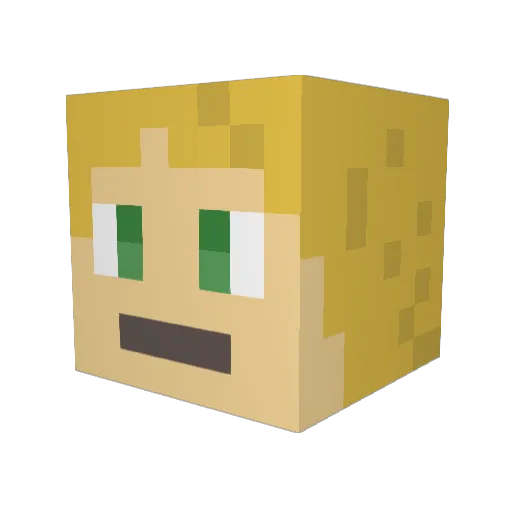 brendel30 Minecraft avatar head, 3D render
