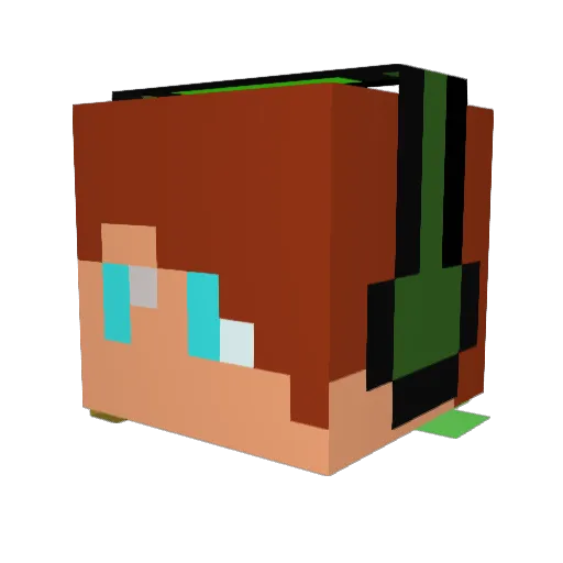 brendonverschuer Minecraft avatar head, 3D render