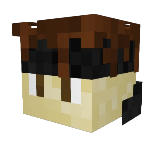 brengeekum Minecraft avatar head, 3D render