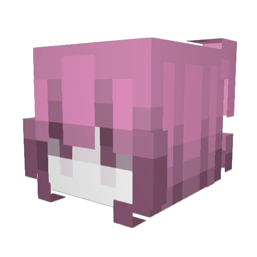 brenhiniaeth Minecraft avatar head, 3D render