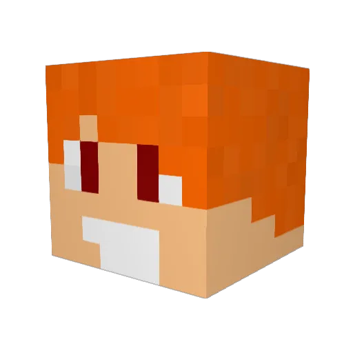 brenit Minecraft avatar head, 3D render