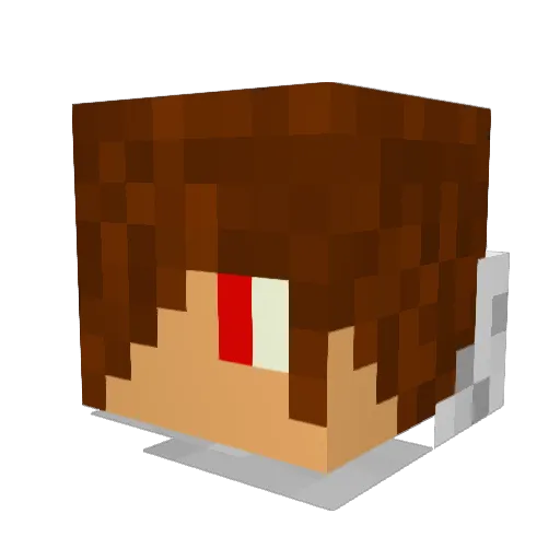 brennowl Minecraft avatar head, 3D render
