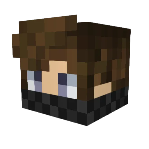 brenozerah Minecraft avatar head, 3D render