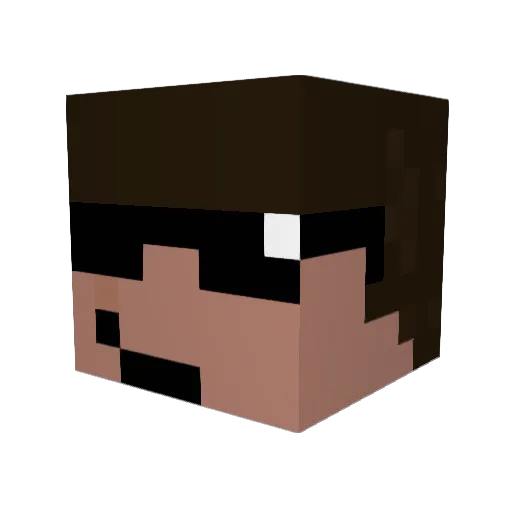 brenthompson1 Minecraft avatar head, 3D render
