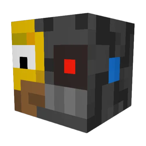 brentonzo Minecraft avatar head, 3D render