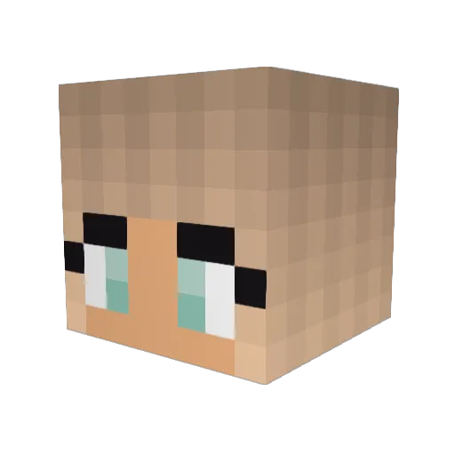 brentsw3 Minecraft avatar head, 3D render