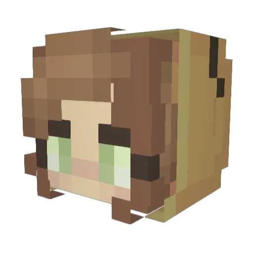 brenynelise Minecraft avatar head, 3D render