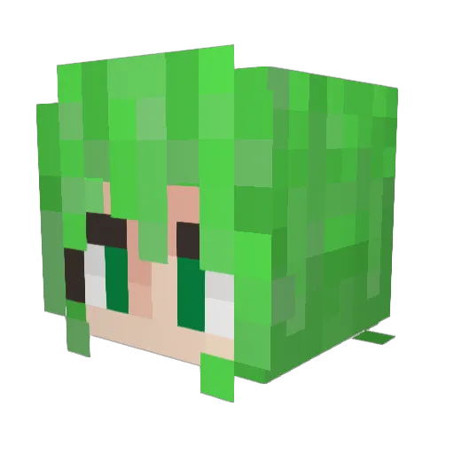 breseru Minecraft avatar head, 3D render